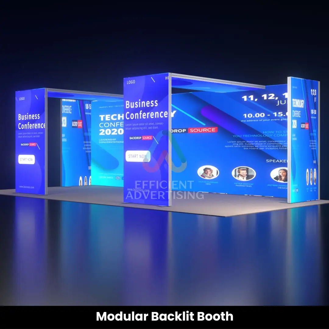 Modular Backlit Exhibition Booth Dubai — Efficient Advertising