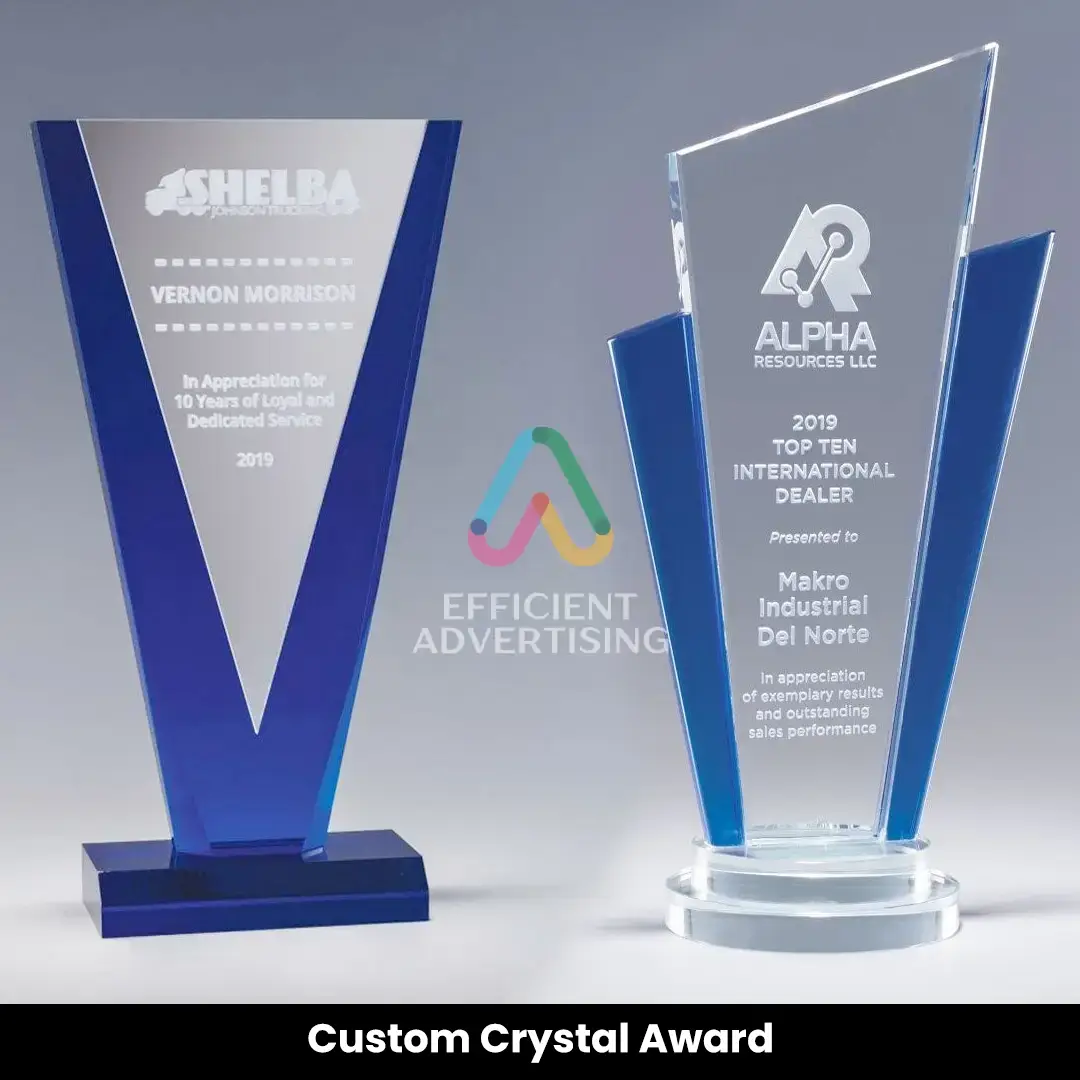Premium Crystal Trophy in Corporate Gifts by Efficient Advertising Dubai